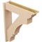 Ekena Millwork 7 1/2-in W x 30-in D x 36-in H Balboa Trad Rough Cedar Woodgrain TimberThane Outlooker, Primed Tan OUTUR075X30X36BOA04RCPR - alternate 4